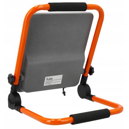 LED nabíjací reflektor so stojanom LED/100W/3,2V 4500K 15000 mAh IP65 oranžový