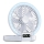 LED nabíjací stolný ventilátor 3,7 V 1200 mAh