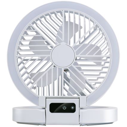 LED nabíjací stolný ventilátor 3,7 V 1200 mAh