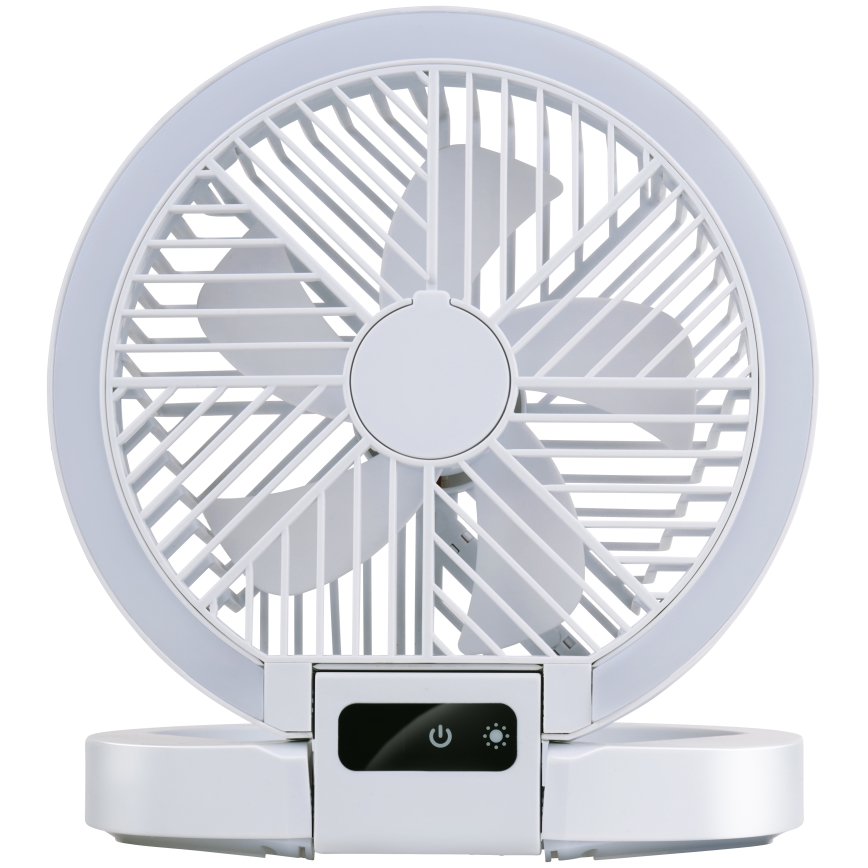 LED nabíjací stolný ventilátor 3,7 V 1200 mAh