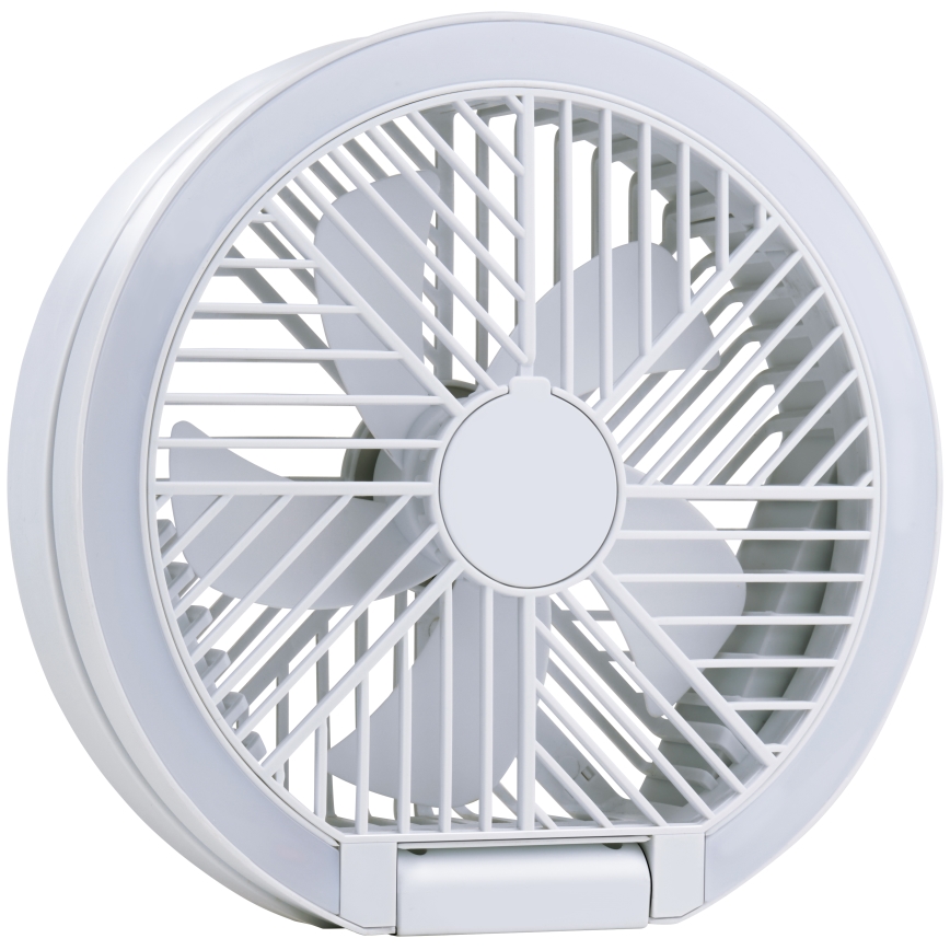 LED nabíjací stolný ventilátor 3,7 V 1200 mAh