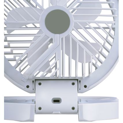 LED nabíjací stolný ventilátor 3,7 V 1200 mAh