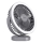 LED Nabíjací stolný ventilátor s LED osvetlením LED/3W/5V USB 2400 mAh šedá