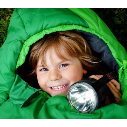 LED Nabíjacia baterka LED/5V 500 lm 1200 mAh čierna