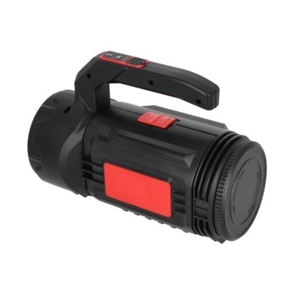 LED Nabíjacia baterka LED/5V 500 lm 1200 mAh čierna