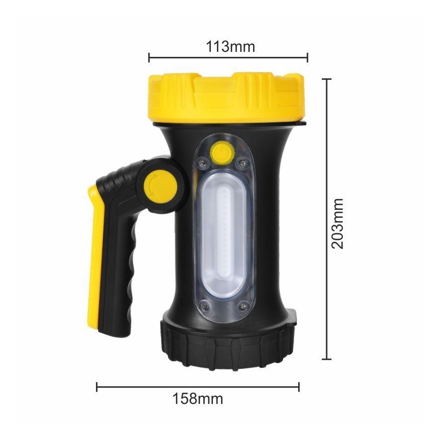 LED Nabíjacia baterka LED/5W/4000mAh + LED/3W