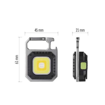 LED nabíjacia baterka LED/USB/3,7V 750 lm 500 mAh