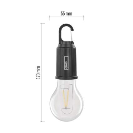 LED nabíjacia baterka LED/USB IP44 90 lm 400mAh