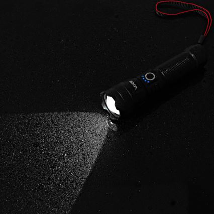 LED Stmievateľná nabíjacia baterka s funkciou powerbanky LED/10W/5V IPX4 600 lm 2000 mAh