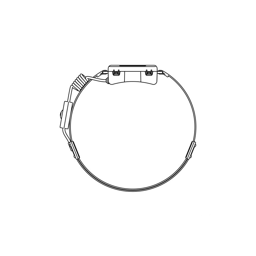 LED Nabíjacia čelovka 2xLED/5V 180 lm 900 mAh čierna