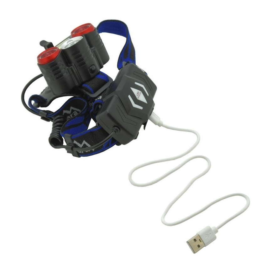 LED Nabíjacia čelovka LED/USB 670lm