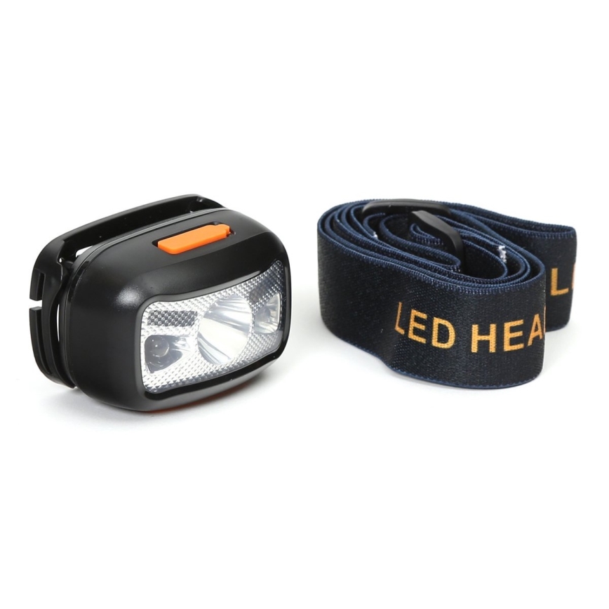 LED Nabíjacia čelovka s červeným svetlom LED/3W/5V