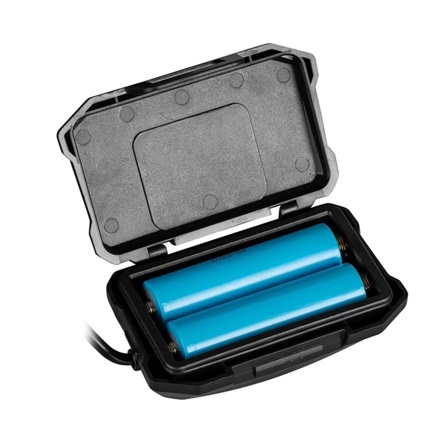 LED Stmievateľná nabíjacia čelovka so senzorom s funkciou powerbanky a červeným svetlom LED/10W/5V IP44 1200 lm 4000 mAh