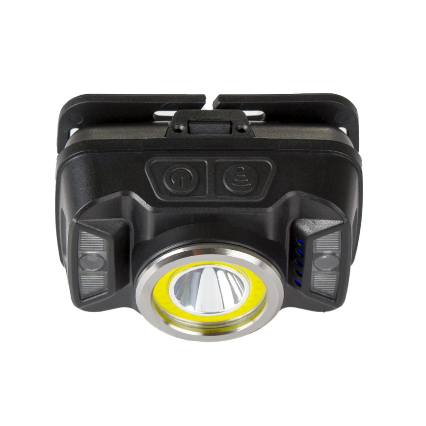 LED Stmievateľná nabíjacia čelovka so senzorom a červeným svetlom LED/15W/5V IP66 430 lm 1800 mAh