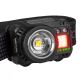 LED Stmievateľná nabíjacia čelovka so senzorom a červeným svetlom LED/6W/5V/3xAAA IP44 500 lm 11,5 h 1200 mAh