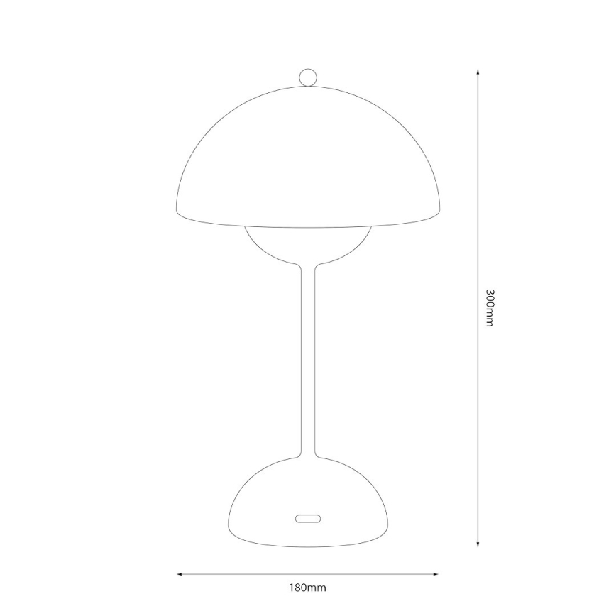 LED Nabíjacia dotyková stolná lampa COSTA LED/3W/5V 2400 mAh 3000-6000K biela