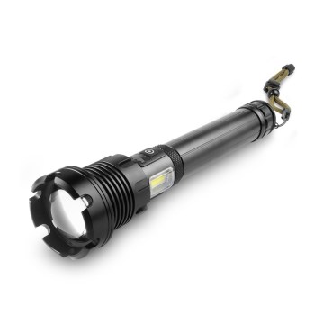 LED Nabíjacia hliníková baterka s funkciou powerbanky LED/4400 mAh 2200 lm IP44