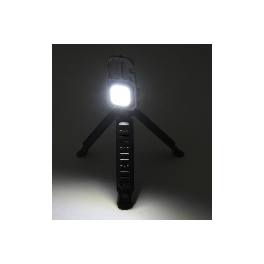 LED Nabíjacia multifunkčná svietidlo so stojanom LED/USB-C 400 mAh