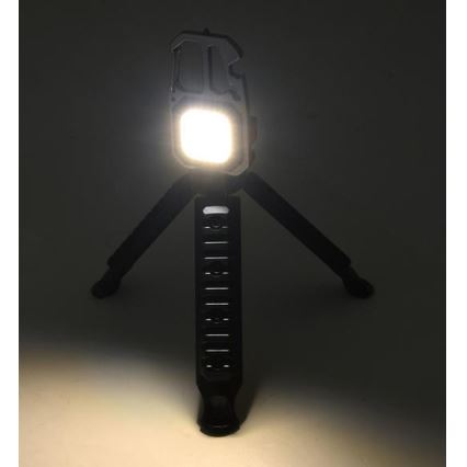 LED Nabíjacia multifunkčná svietidlo so stojanom LED/USB-C 400 mAh