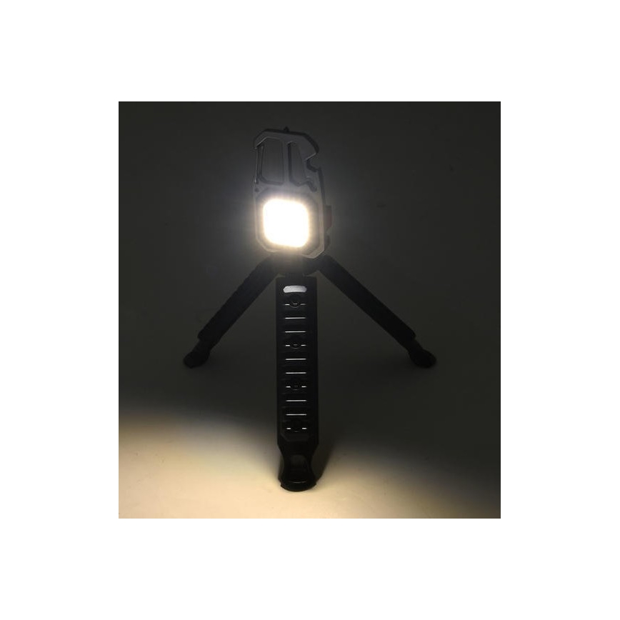 LED Nabíjacia multifunkčná svietidlo so stojanom LED/USB-C 400 mAh