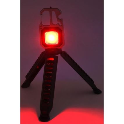 LED Nabíjacia multifunkčná svietidlo so stojanom LED/USB-C 400 mAh