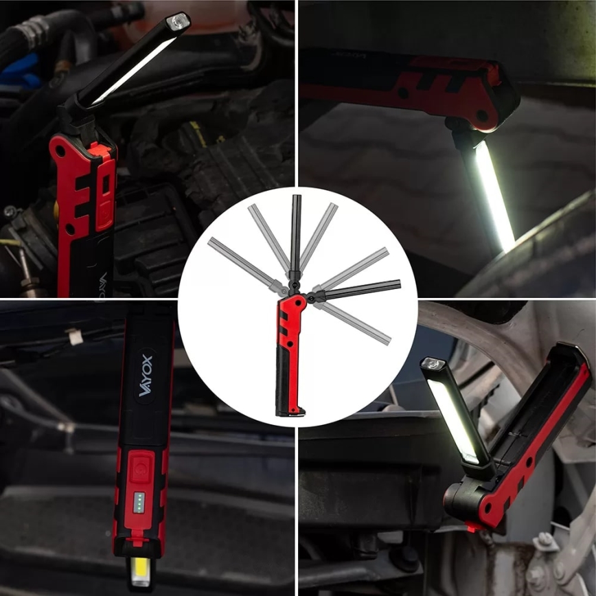 LED Nabíjacia pracovná baterka LED/5W/5V IPX2 360 lm 2000 mAh