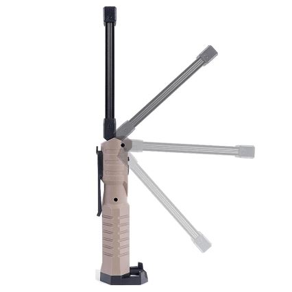 LED Stmievateľná nabíjacia pracovná baterka s funkciou powerbanky LED/4W/5V IPX4 600 lm 2000 mAh