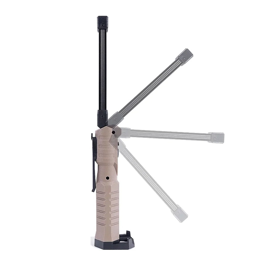 LED Stmievateľná nabíjacia pracovná baterka s funkciou powerbanky LED/4W/5V IPX4 600 lm 2000 mAh