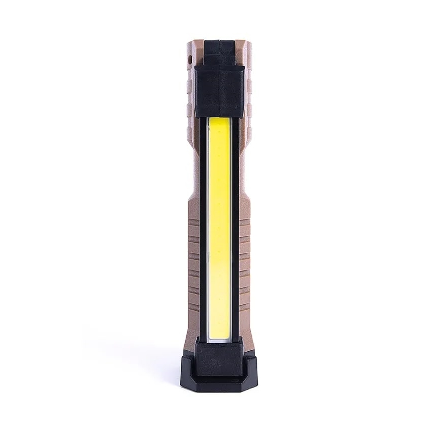 LED Stmievateľná nabíjacia pracovná baterka s funkciou powerbanky LED/4W/5V IPX4 600 lm 2000 mAh