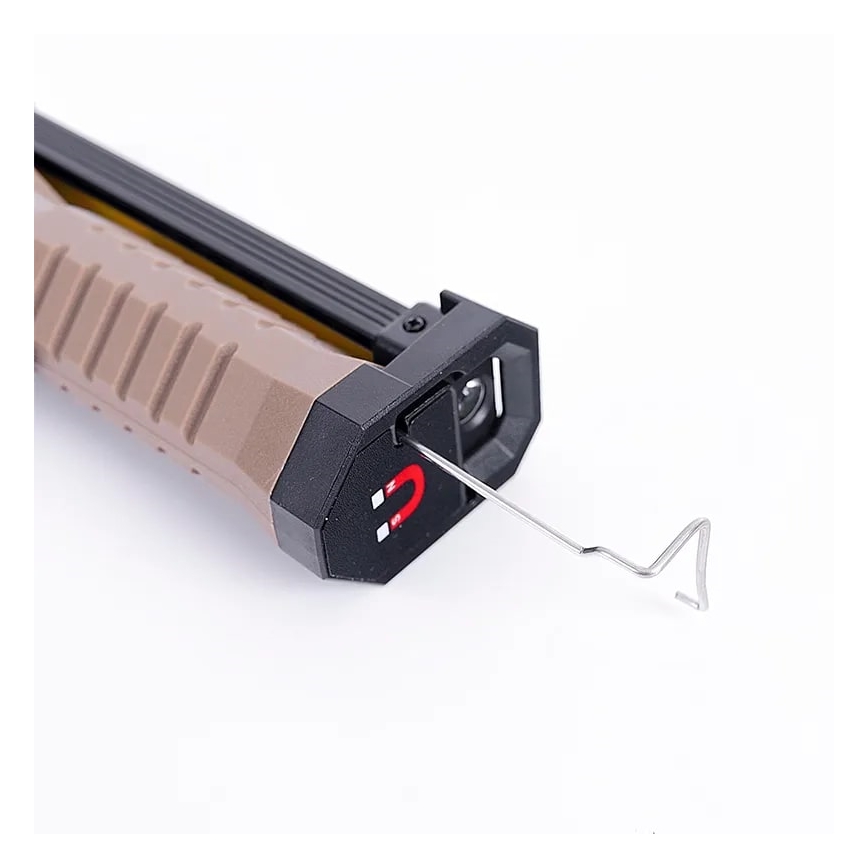 LED Stmievateľná nabíjacia pracovná baterka s funkciou powerbanky LED/4W/5V IPX4 600 lm 2000 mAh