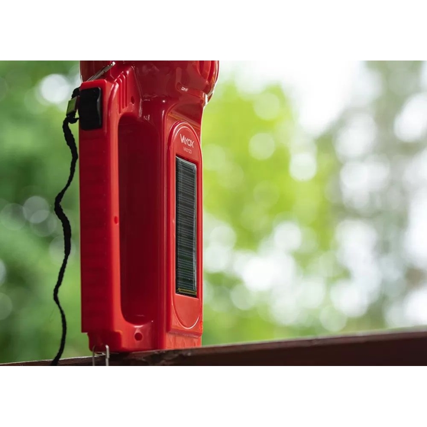 LED Nabíjacia solárna baterka LED/7W/230V 400 lm 3200 mAh