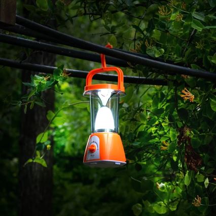 LED Stmievateľná nabíjacia solárna lampa s funkciou powerbanky LED/230V 710 lm 1600 mAh