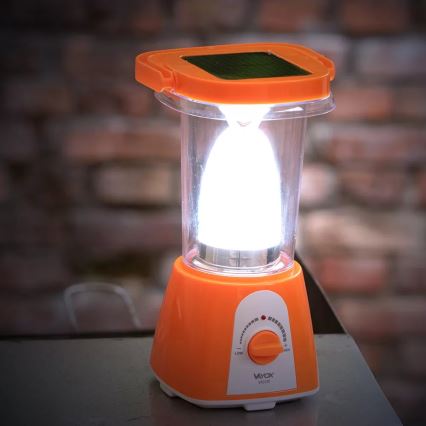 LED Stmievateľná nabíjacia solárna lampa s funkciou powerbanky LED/230V 710 lm 1600 mAh