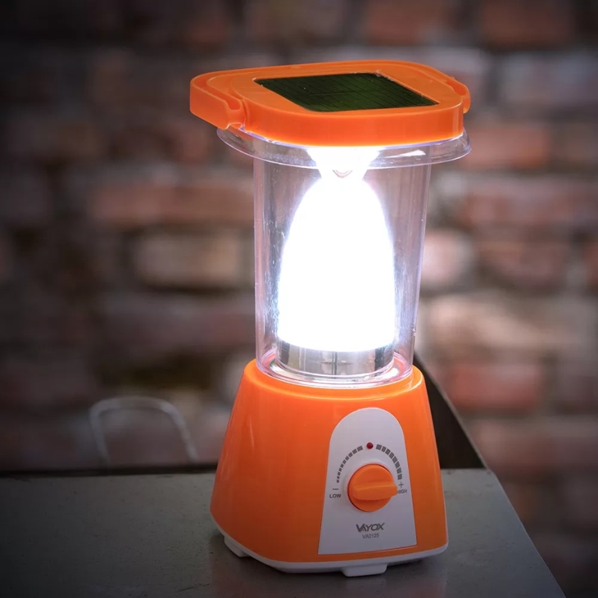LED Stmievateľná nabíjacia solárna lampa s funkciou powerbanky LED/230V 710 lm 1600 mAh