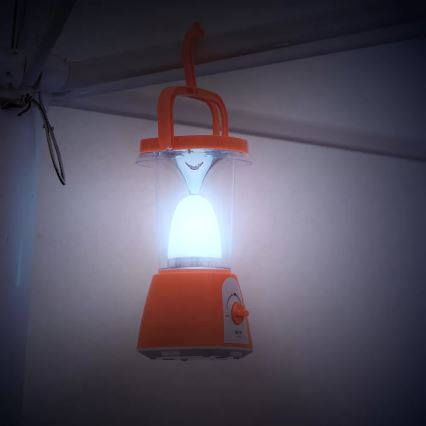 LED Stmievateľná nabíjacia solárna lampa s funkciou powerbanky LED/230V 710 lm 1600 mAh