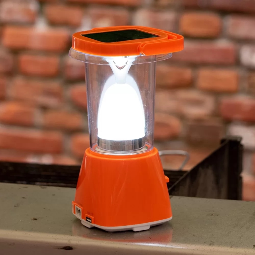 LED Stmievateľná nabíjacia solárna lampa s funkciou powerbanky LED/230V 710 lm 1600 mAh