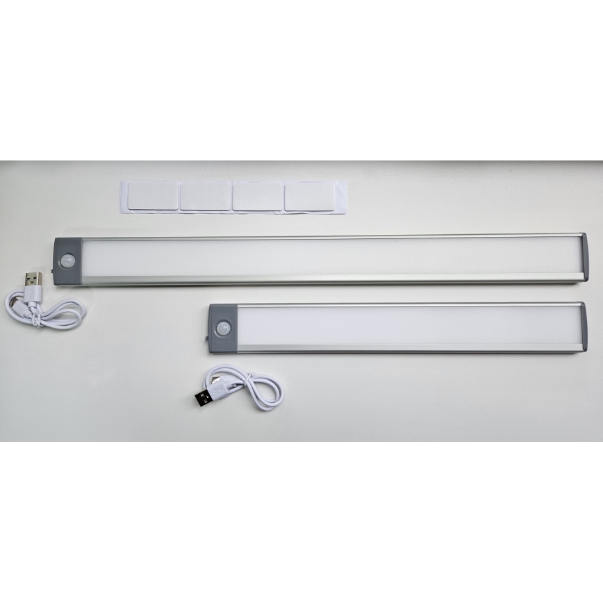 LED Nabíjacie osvetlenie nábytku so senzorom LED/2,5W/5V USB 800 mAh 4200K 32,5 cm
