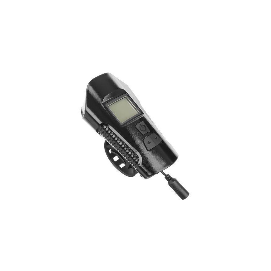LED Nabíjacie svetlo na bicykel s počítadlom a zvončekom LED/1500 mAh IP65
