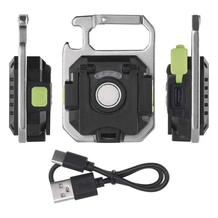 LED dobíjateľná baterka LED/USB/3,7V IP44 750 lm 400 mAh