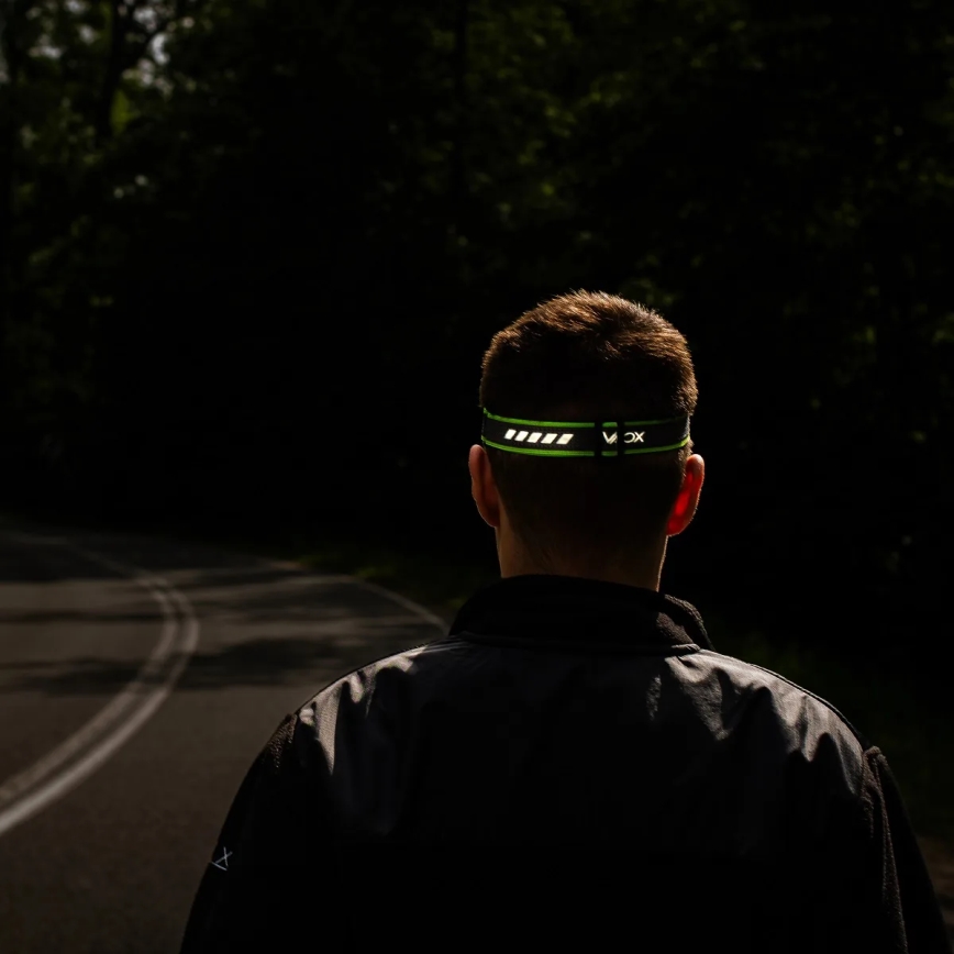 LED stmievateľná nabíjateľná čelovka so snímačom a červeným svetlom LED/6W/5V/3xAAA IP66 500 lm 1200 mAh