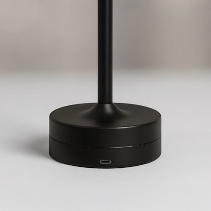 LED nabíjateľná dotyková stolná lampa TAVOLO LED/2,5W/5V 2400 mAh 3000-6000K čierna