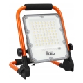 LED nabíjateľný reflektor so stojanom LED/30W/3,2V 4500K 5000 mAh IP65 oranžový