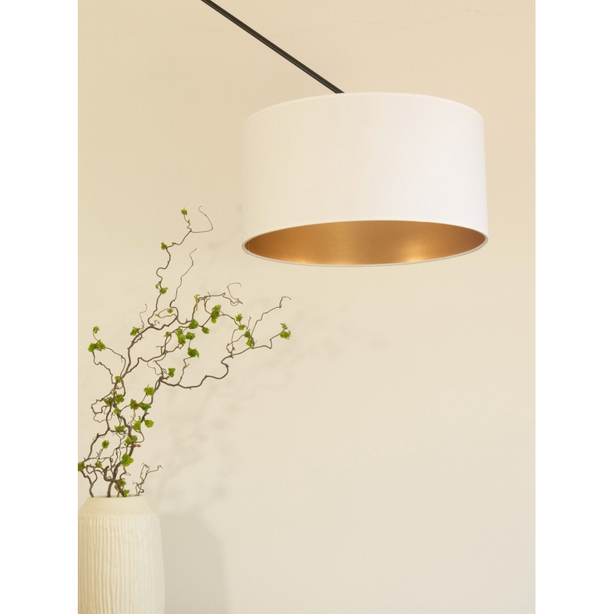 LED nastaviteľný luster na tyči GORTA 1xE27/60W/230V biela/zlatá