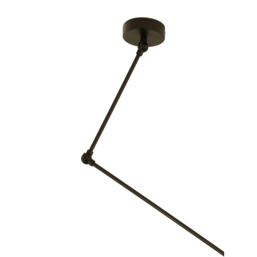 LED Nastaviteľný luster na tyči GORTA 1xE27/60W/230V čierna/zlatá