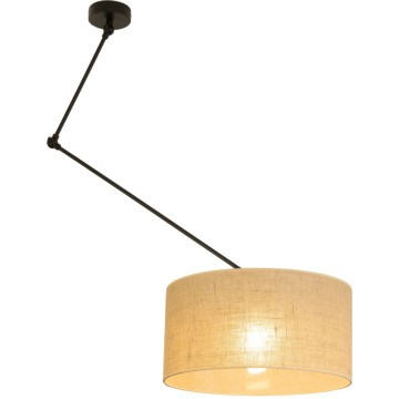 LED nastaviteľný luster na tyči GORTA 1xE27/60W/230V juta