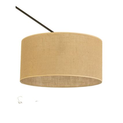 LED nastaviteľný luster na tyči GORTA 1xE27/60W/230V juta