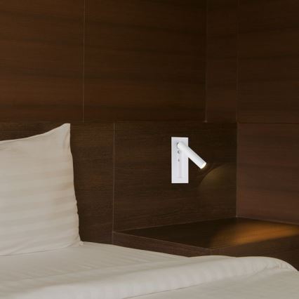 LED Nástenné bodové svietidlo LED/2W/230V 3000K biela