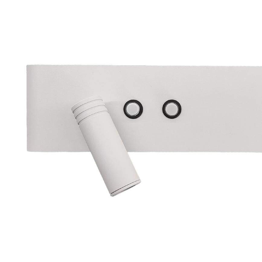 LED nástenné bodové svietidlo RESORT LED/10W/230V + LED/3W biele ľavé