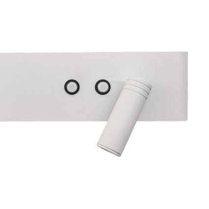 LED nástenné bodové svietidlo RESORT LED/10W/230V + LED/3W biele pravé