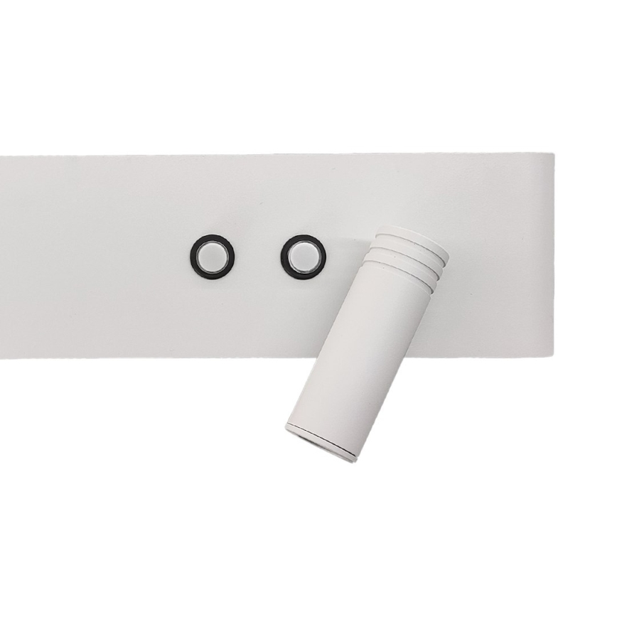 LED nástenné bodové svietidlo RESORT LED/10W/230V + LED/3W biele pravé